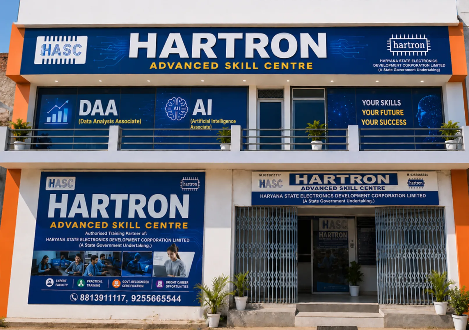 Hartron Advanced Skill Centre Badhra - Front View